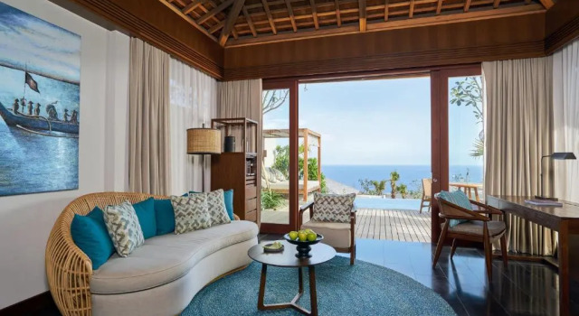 Вилла с бассейном Cliff с 2 комнатами с видом на океан Six Senses Bali