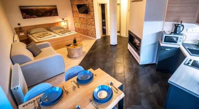 Студия с балконом Apartmany Vila Vista