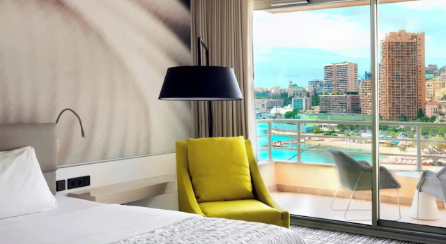 Двухместный номер Premium с балконом и с частичным видом на море Le Méridien Beach Plaza
