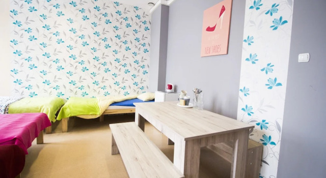 Четырёхместный номер Standard с видом на город Hostel Krasnal Market Square Wroclaw