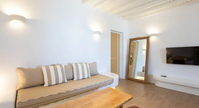 Люкс с 2 комнатами с видом на море Seethrough Mykonos Suites