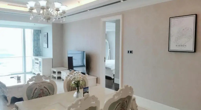 Люкс с 3 комнатами Xiamen Twin Tower Sea View Apartment