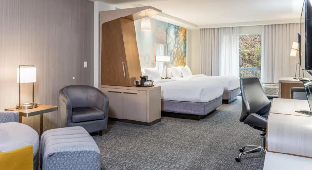 Четырёхместный люкс c 1 комнатой Courtyard Asheville Biltmore Village