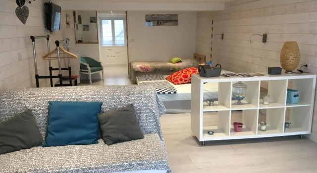 Семейный номер Standard с видом на море Les Chambres dHôtes de la Mer