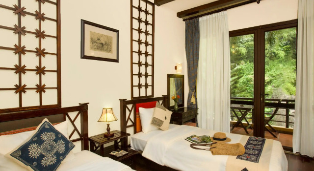 Двухместный номер Deluxe с видом на горы Mai Chau Lodge