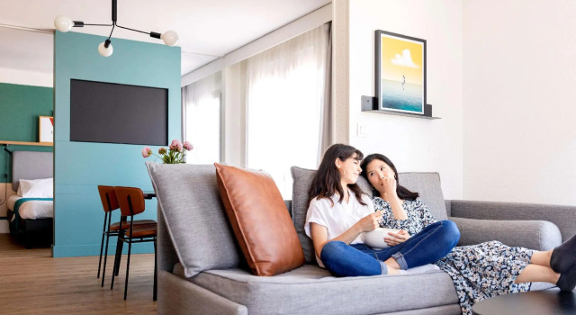 Студия с балконом Aparthotel Adagio Annecy Centre