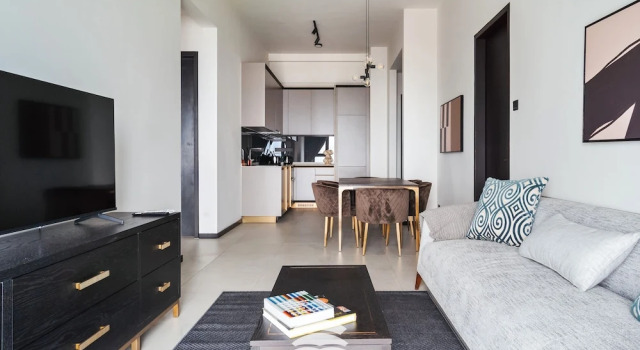 Семейные апартаменты с 3 комнатами с балконом и с видом на город Opus Residences by Star Haven
