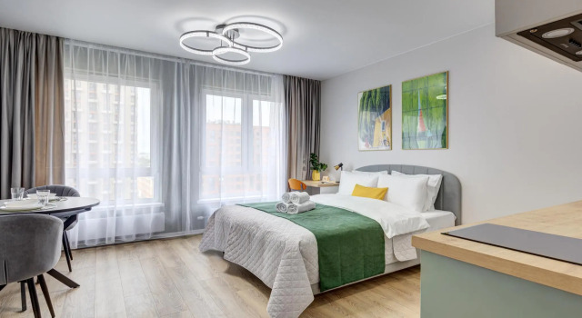 Cozy studio near the metro in the Rustaveli complex, Book Apartment Moscow Russia
