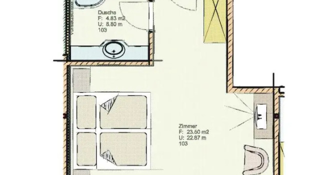 Двухместный номер Standard с балконом Berggasthof Platzlalm