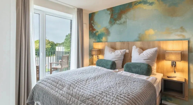 Апартаменты с балконом Luxusfewo auf Nordstrand am Meer