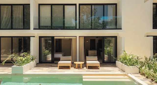 Апартаменты Deluxe c 1 комнатой с видом на бассейн 101 Park Tulum by Lumina