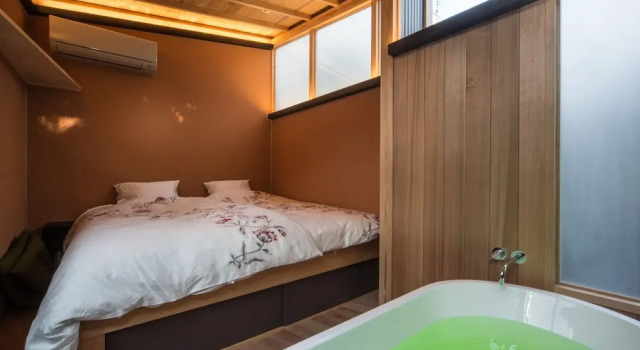 Suite 2 camere con balcone e con vista sul giardino Machiya Maya Gion