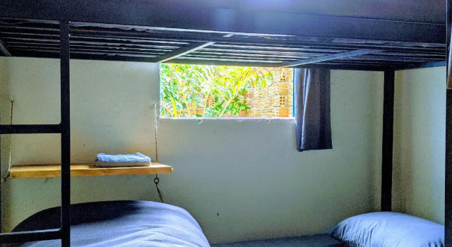 Кровать в общем номере Big Măng Đen Homestay