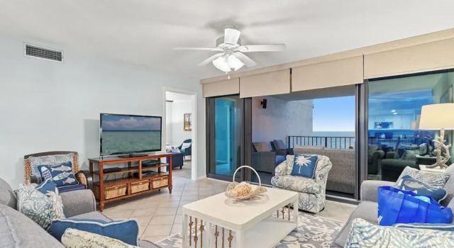 Номер Standard Beachfront Bliss! 2BR 2BA Stunning Views! Sleeps 8! Beach Chair Service!