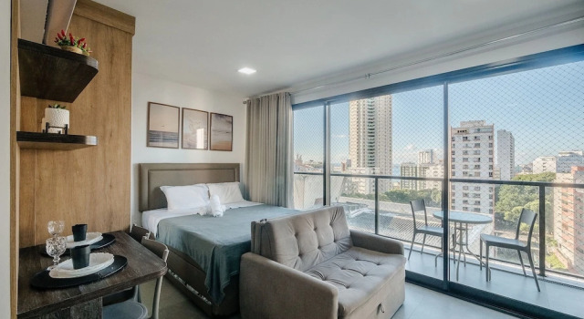 Апартаменты с балконом Stay With Style and Convenience in Salvador LIV