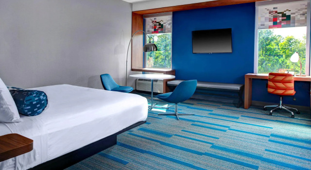 Двухместный люкс c 1 комнатой Aloft by Marriott Raleigh-Durham Airport Brier Creek