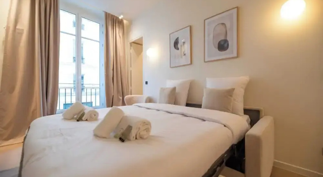 Elegant Apt With AC - 2br-6p -palais Garnier, Забронировать Апарт-отель Апарт-отели Парижа, рядом с Гран Бульвар, Апарт-отель