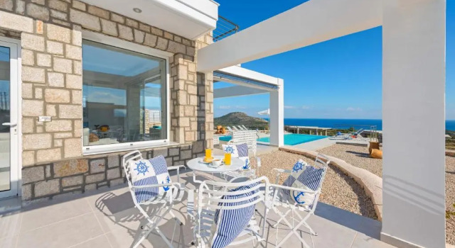 Вилла Deluxe Sea view villa with private pool Horizontes