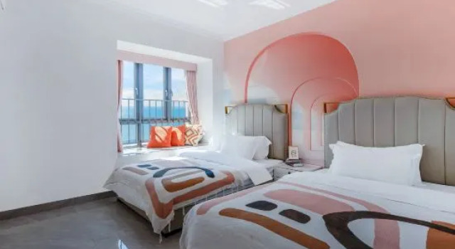 Семейный люкс Мансарда с 3 комнатами с видом на море Xinglun International Seaview Holiday Apartment (Shanwei Poly Jinluwan Branch)