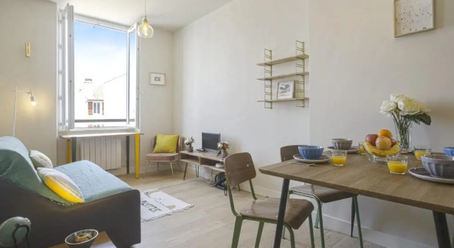 Апартаменты Charming 1br flat with sea view at the heart of Biarritz - Welkeys