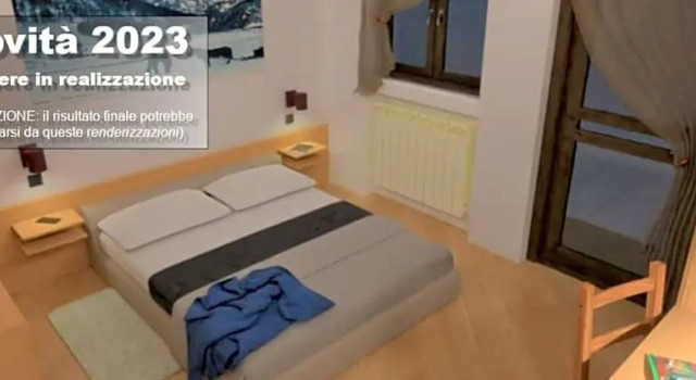 Standard Doppel Zimmer mit Bergblick Hotel Federia