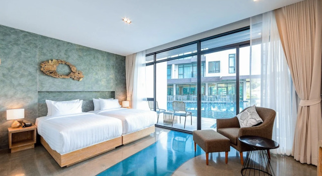 Двухместный номер Deluxe Na Tree Tara Riverside Resort Amphawa Damnoensaduak