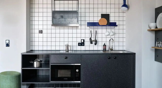 Двухместные апартаменты с балконом STAYERY Frankfurt Sachsenhausen
