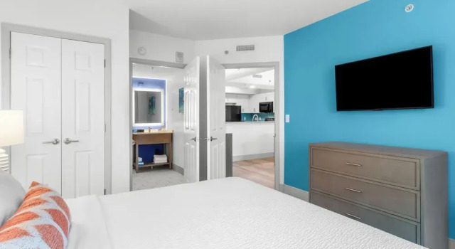 Номер Deluxe с 2 комнатами oceanfront Caribbean Resort Myrtle Beach