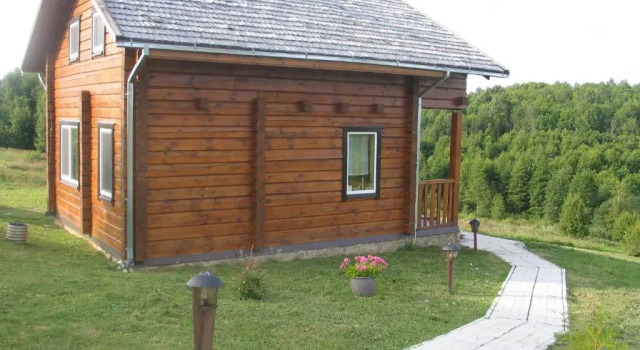 Шале с 2 комнатами с балконом и с красивым видом из окна Svajonių Dvaras
