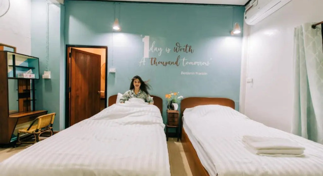 Двухместный номер Standard с видом на сад Banya BnB ที่พักบ้านย่าบีแอนด์บี เมืองประจวบฯ