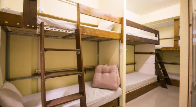 Кровать в общем номере Niu Ao Hua Hotel Hualien