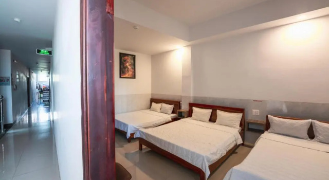 Кровать в общем номере Thanh Ngọc Motel