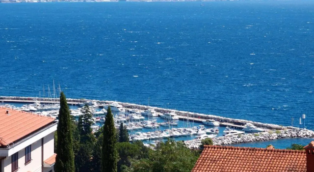 Студия с балконом и с видом на море Villa Lina
