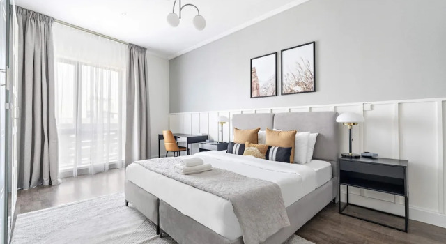 Апартаменты Business с балконом Vogue Vacation Homes, Business Bay Damac Maison Prive near Burj Khalifa and Dubai Mall, Studio Apartment with Canal and City View, Access to all Amenities
