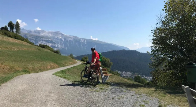 Апартаменты Ferienwohnung Laax mit Traumblick, großem Balkon und Terrasse