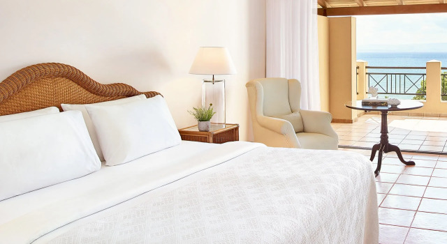 Двухместный номер с видом на море Grecotel LUXME Oasis