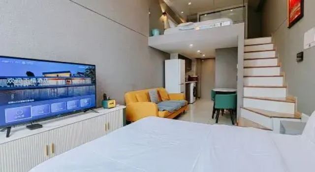 Двухместный люкс Дуплекс Chengdu Wuyang Serviced Apartments