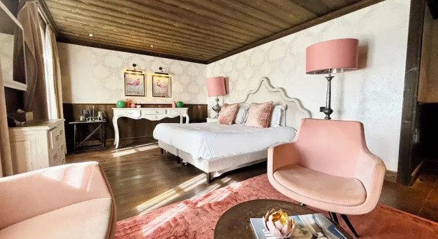 Двухместный номер Standard с балконом и с видом на горы Hotel Le Castel