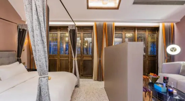 Люкс Deluxe Hongcun wenshe · 20 dream Huipai private garden home stay