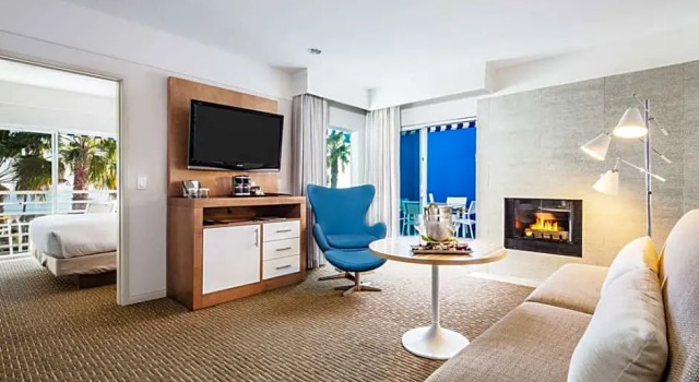 Люкс с частичным видом на океан Hilton Garden Inn Dana Point Doheny Beach