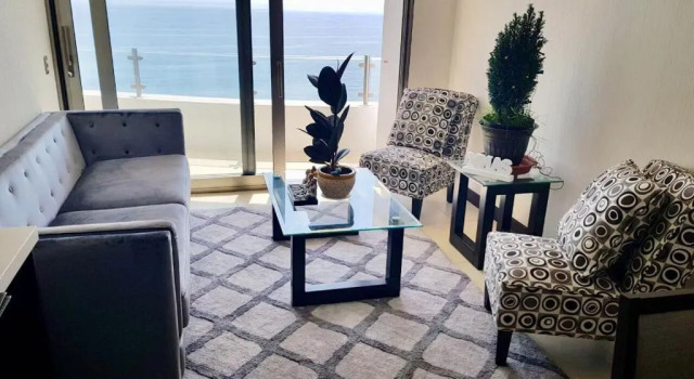 Апартаменты Departamento con hermosa terraza y vista panorámica al Mar 2D2B