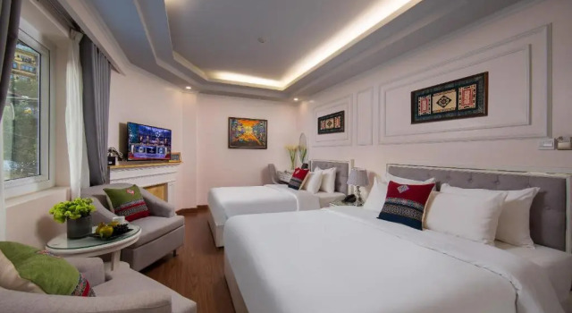 Трёхместный номер Standard с видом на сад Sapa Praha Hotel
