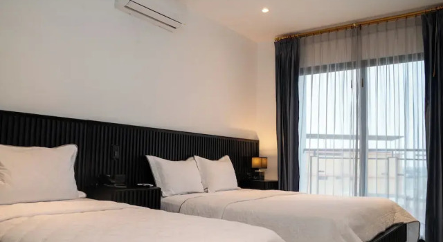 Camera doppia Comfort con balcone e con vista sull'oceano Manta Surf Hotel