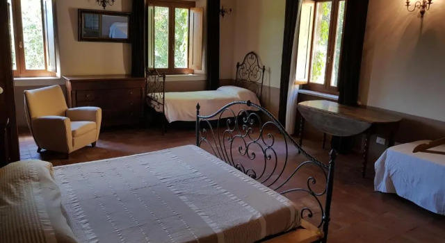 Четырёхместный номер Standard с видом на сад Agriturismo Bio Fattoria di Pietra
