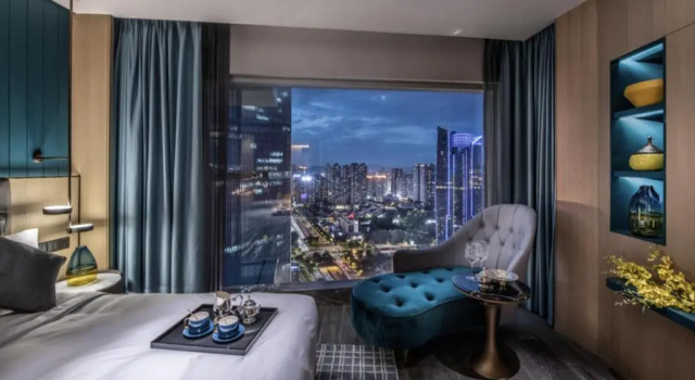 Двухместный номер Stylish с видом на город Elegant Hotel Guangzhou Zhujiang New Town Canton Tower