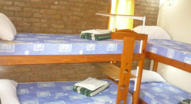 Кровать в общем номере Hostel Aves del Lago