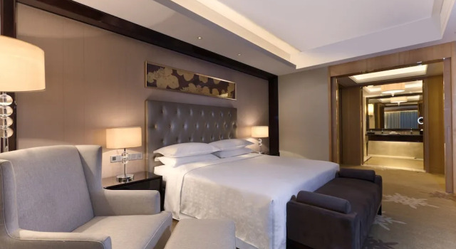 Standaard Tweepersoonskamer uitzicht op de stad Sheraton Daqing Hotel