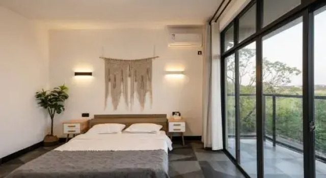 Кровать в общем номере Weizhou Island Makiji Homestay