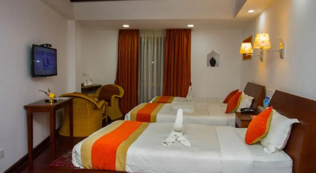 Трёхместный номер Deluxe с видом на сад Apsara Boutique Hotel