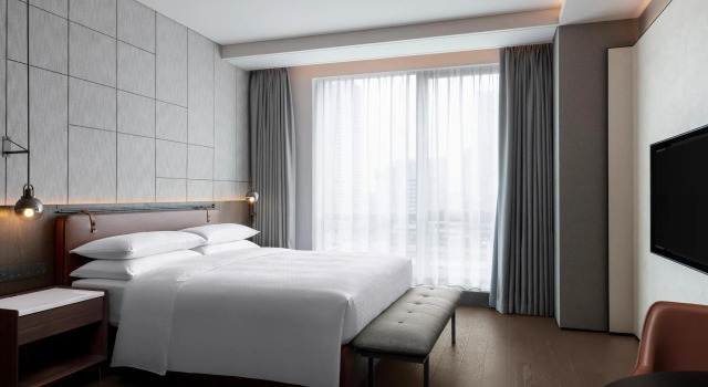 Двухместный люкс c 1 комнатой с видом на город Four Points by Sheraton Chengdu Tianfu New Area